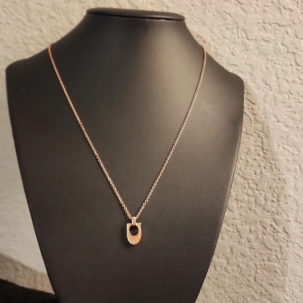 Coach Signature C Pave Necklace w/ Swarovski Crystals - Picture 3 of 7